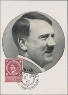 Br Deutsches Reich - 3. Reich: 1944. Fotokarte "Unser Führer" Vs. Mit Marke 54+96 Pf Adolf Hitler, Reic - Ongebruikt
