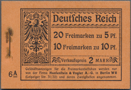 Deutsches Reich - Markenheftchen: 1911, 2 M. Germania-Markenheftchen, Deckel Und Alle Zwischenblätte - Libretti