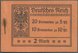 Deutsches Reich - Markenheftchen: 1913, 2 M. Germania-Markenheftchen Ohne ONr., Leer Mit 4 Unbedruck - Libretti