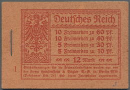 O Deutsches Reich - Markenheftchen: 1921, Markenheftchen Germania/Ziffern Kpl. Gestempelt, Selten!. Ge - Booklets