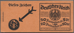 ** Deutsches Reich - Markenheftchen: 1925, MH 2 RM "Neuer Reichsadler", 1. Deckelseite Mit Bleistiftbes - Postzegelboekjes