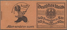 ** Deutsches Reich - Markenheftchen: 1925, 2 Mark Rheinlandmarken Markenheftchen "17" Postfrisch Mit He - Booklets