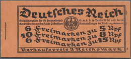 ** Deutsches Reich - Markenheftchen: 1928, Markenheftchen Reichspräsidenten, O.Nr. 8 Mit Einigen Mängel - Booklets