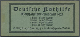 ** Deutsches Reich - Markenheftchen: MH 34.2 Postfrisch, "Wagner 1933", Kpl. Heftchen Ohne Aufschlagebu - Booklets
