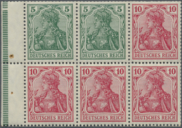 ** Deutsches Reich - Markenheftchenblätter: 1913 - 1916, 5 (85Ia) Und 10 Pf (86Ib) Germania Heftchenbla - Carnets