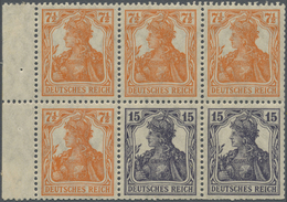 */** Deutsches Reich - Markenheftchenblätter: 1917, H-Blatt Mit Germania 4 X 7 1/2 Pf. Und 2 X 15 Pf. Gra - Carnets