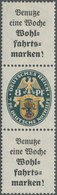 * Deutsches Reich - Zusammendrucke: 1929, A2 + 8 Pfg. + A2, Senkrechter Nothilfe-Zusammendruck, Ungebr - Zusammendrucke
