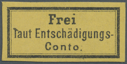 * Deutsches Reich - Dienstmarken: 1874, "Frei Laut Entschädigungs-Conto", Gebührenzettel Für Dienstbri - Officials