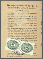 Br Deutsches Reich - Dienstmarken: 1927, 5 Pfg. Strohhutmuster Im Senkrechten Paar Als Portogerechte Ve - Servizio