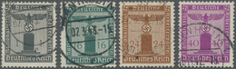 O Deutsches Reich - Dienstmarken: 1942, 1 Pf, 16 Pf, 24 Pf Und 40 Pf Dienstmarken Gestempelt, Gepr. BP - Service