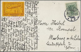 Br Deutsches Reich - Halbamtliche Flugmarken: 1913, Liegnitz Rundfahrt Marke Mittelbraun Auf Orange Mit - Airmail & Zeppelin