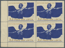 /** Deutsches Reich - Halbamtliche Flugmarken: 1925, Flugpost-Vignette "DEUTSCHER RUNDFLUG 1925 B.Z. PRE - Airmail & Zeppelin