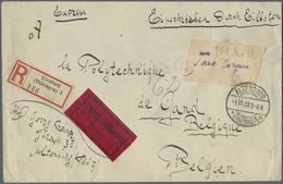 Br Deutsches Reich - Lokalausgaben 1918/23: ALTENBURG (Thüringen): 1923, Gebührenzettel "Taxe Percue" A - Covers & Documents