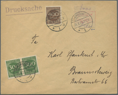Br Deutsches Reich - Lokalausgaben 1918/23: BRAUNSCHWEIG 1: 1923, Gebührenzettel "Gebühr Bezahlt" Gezäh - Brieven En Documenten
