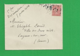 Lettre N° 129 Obl Paris - 1877-1920: Semi Modern Period