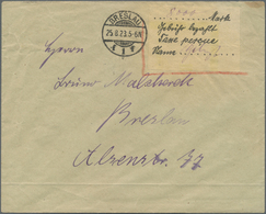 Br Deutsches Reich - Lokalausgaben 1918/23: BRESLAU 1: 1923, Gebührenzettel Auf Weißem Papier "... Mark - Lettres & Documents