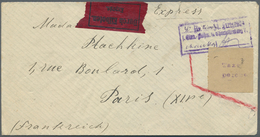 Br Deutsches Reich - Lokalausgaben 1918/23: CHARLOTTENBURG 7: 1923, Gebührenzettel "Taxe Percue" Auf Ei - Lettres & Documents