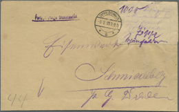 Br Deutsches Reich - Lokalausgaben 1918/23: DIPPOLDISWALDE: 1923, Gebührenzettel Mit Text In Schreibsch - Brieven En Documenten
