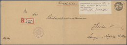 Br Deutsches Reich - Lokalausgaben 1918/23: DRESDEN-NEUSTADT 31: 1923, Gebührenzettel "Dienstmarken Im - Lettres & Documents