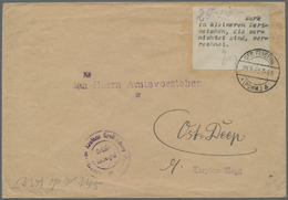 Br Deutsches Reich - Lokalausgaben 1918/23: GREIFENBERG (POSMMERN): 1923, Gebührenzettel Mit Schreibmas - Lettres & Documents