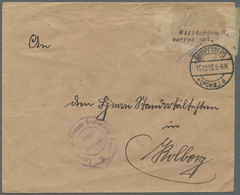 Br Deutsches Reich - Lokalausgaben 1918/23: GREIFENBERG (POMMERN): 1923, Gebührenzettel Mit Schreibmasc - Lettres & Documents