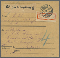 Br Deutsches Reich - Lokalausgaben 1918/23: HALLE (SAALE) OPD: 1923, Gebührenzettel Bräunlichrot In Typ - Lettres & Documents