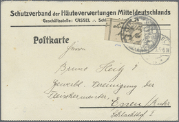 Br Deutsches Reich - Lokalausgaben 1918/23: KASSEL (OPD): 1923, Gebührenzettel Mit Deutscher Schrift "F - Lettres & Documents