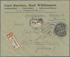 Br Deutsches Reich - Lokalausgaben 1918/23: KASSEL (OPD): 1923, Gebührenzettel Mit Lateinischer Schrift - Lettres & Documents