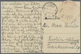 Br Deutsches Reich - Lokalausgaben 1918/23: KOLBERG 2: 1923, Gebührenzettel-Oblate Mit Rotem "Gebühr Be - Lettres & Documents