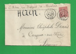 Lettre N° 129 Obl Paris - 1877-1920: Semi Modern Period