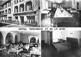12-VILLEFRANCHE-DE-ROUERGUE- HOTEL TERMINUS ET DE LA GARE - MULTIVUES - Villefranche De Rouergue