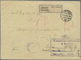 Br Deutsches Reich - Lokalausgaben 1918/23: LEIPZIG 13: 1923, Gebührenzettel "Gebühr Bezahlt" Auf Brief - Brieven En Documenten