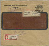 Br Deutsches Reich - Lokalausgaben 1918/23: LEIPZIG 13: 1923, Gebührenzettel "Gebühr Bezahlt" Mit Hands - Lettres & Documents