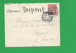 Lettre N° 129 Obl Paris - 1877-1920: Semi Modern Period