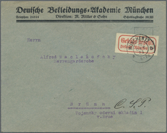 Br Deutsches Reich - Lokalausgaben 1918/23: MÜNCHEN 17: 1923, Gebührenzettel "Gebühr Bezahlt/Postamt Mü - Lettres & Documents