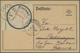 Br Deutsches Reich - Lokalausgaben 1918/23: OHLSTADT (MURNAU): 1923, Postsackverschlusszettel Mit Grüne - Lettres & Documents