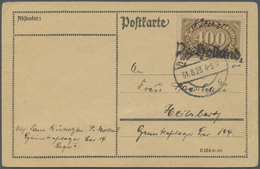 Br Deutsches Reich - Lokalausgaben 1918/23: PREUSSISCH HOLLAND: 1923, Freimarke 400 M. Ziffer Mit L1 "P - Lettres & Documents