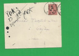 Lettre N° 129 Obl Lille - 1877-1920: Semi Modern Period