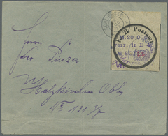 Br Deutsches Reich - Lokalausgaben 1918/23: SCHLIERSEE: 1923, Postsackverschlußzettel "K.B. Postmat" Al - Brieven En Documenten