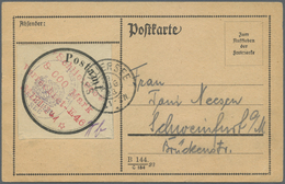 Br Deutsches Reich - Lokalausgaben 1918/23: SCHLIERSEE: 1923, Postsackverschlußzettel Als Gebührenzette - Brieven En Documenten