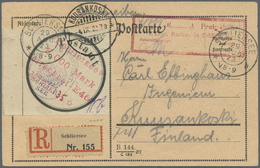 Br Deutsches Reich - Lokalausgaben 1918/23: SCHLIERSEE: 1923, Postsackverschlußzettel Als Gebührenzette - Brieven En Documenten