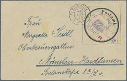 Br Deutsches Reich - Lokalausgaben 1918/23: SCHLIERSEE: 1923, Postsackverschlußzettel Als Gebührenzette - Lettres & Documents