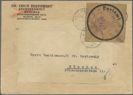 Br Deutsches Reich - Lokalausgaben 1918/23: SCHLIERSEE: 1923, Postsackverschlußzettel Mit Eindruck "K.B - Brieven En Documenten