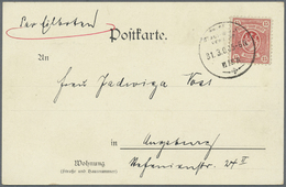 Deutsches Reich - Privatpost (Stadtpost): AUGSBURG, 15 Pf. Hérionwappen Auf Sauberer Portorichtiger - Private & Local Mails