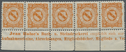**/* Deutsches Reich - Privatpost (Stadtpost): KARLSRUHE - SONSTIGE: Schmidt/Farrenkopf. 2 Pfg. Orange Mi - Postes Privées & Locales