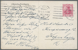 GA Deutsches Reich - Ganzsachen: 1915. Rot-Kreuz-Sonder-Postkarte 10 Pf Germania Von "Hamburg 17.6.15" - Other & Unclassified