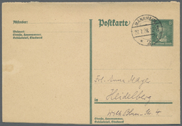 GA Deutsches Reich - Ganzsachen: 1928. ZWEI Gezähnte Postkarten 8 Pf Beethoven Als Vertikal Zusammenhän - Andere & Zonder Classificatie