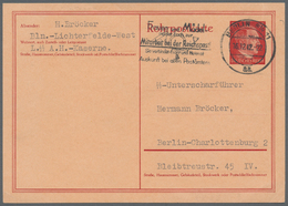 GA Deutsches Reich - Ganzsachen: 1942. Rohrpostkarte 55 Pf Hitler Ohne Rohrpost Als Ortskarte "Berlin S - Other & Unclassified