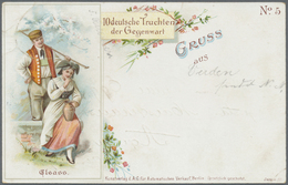 GA Deutsches Reich - Privatganzsachen: 1899, 5 Pfg. Privat-Ganzsachenkarte "10 Deutsche Trachten Der Ge - Altri & Non Classificati