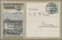 GA Deutsches Reich - Privatganzsachen: 1914. Privat-Postkarte 5 Pf Germania "Der Neue Roederherd Gerda" - Other & Unclassified